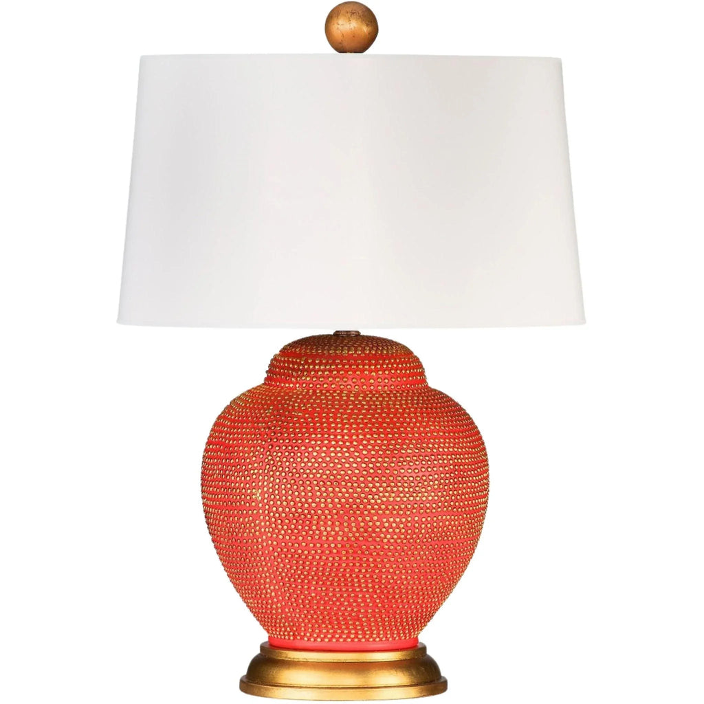 Borealis Orange & Gold Lamp - Table Lamps - The Well Appointed House