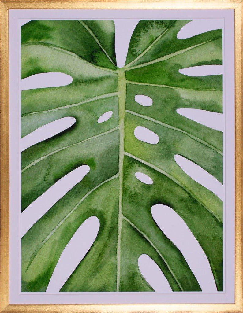 Botanical Monstera Leaf IV Giclee Gold Framed Wall Art - Paintings - The Well Appointed House