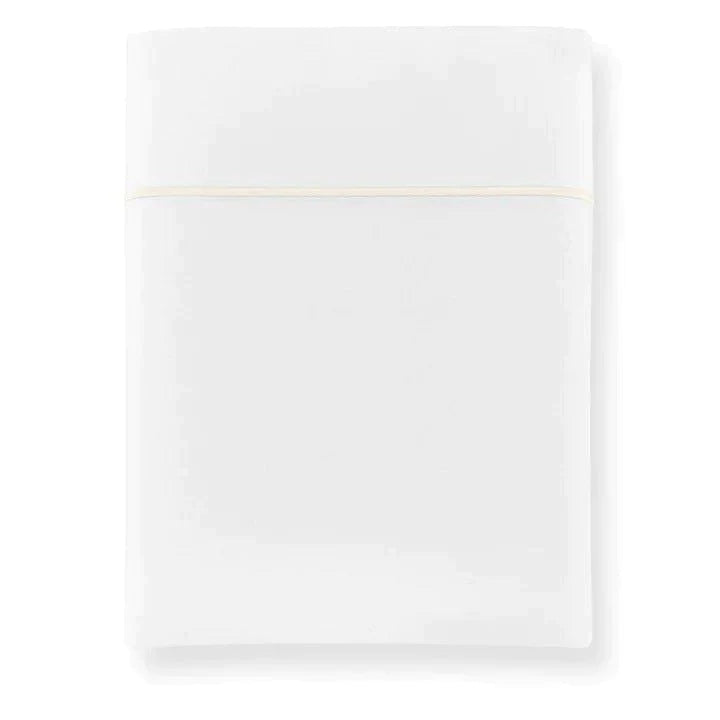 Boutique Embroidered Percale Flat Sheet - Sheets - The Well Appointed House