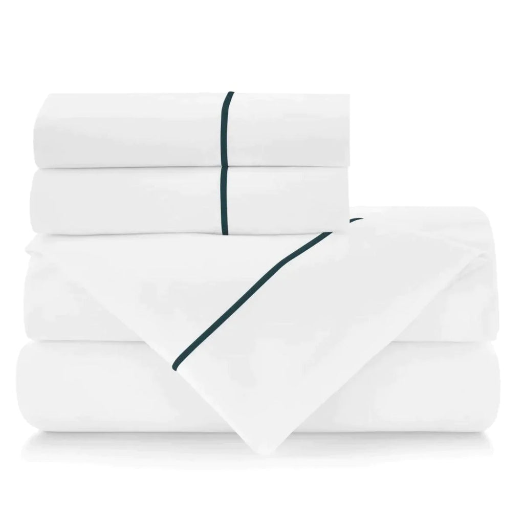 Boutique Embroidered Percale Sheet Set - Sheet Sets - The Well Appointed House