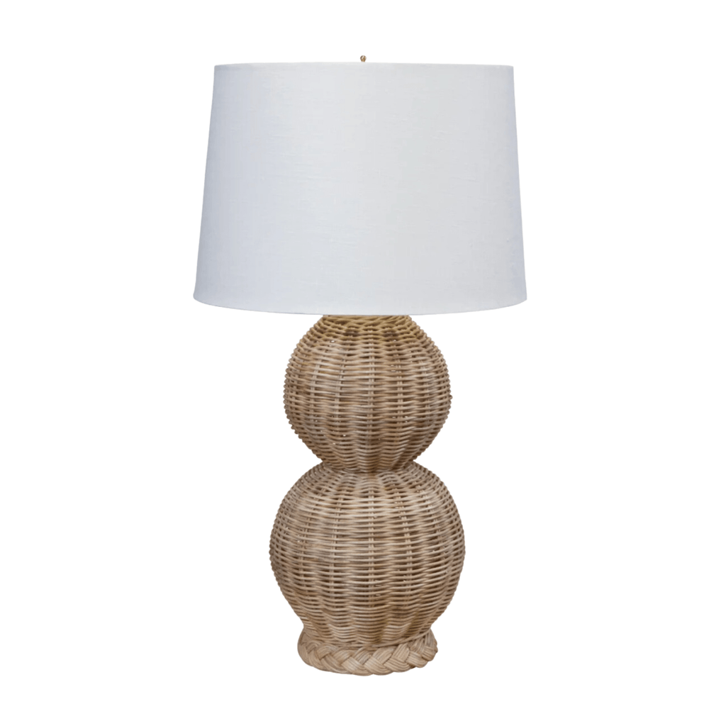 Braided Double Gourd Lamp Base - Table Lamps - The Well Appointed House
