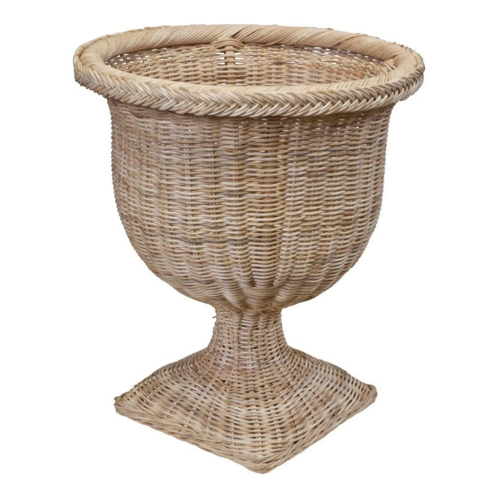 Braided Wicker Urn - Vases & Jars - The Well Appointed House