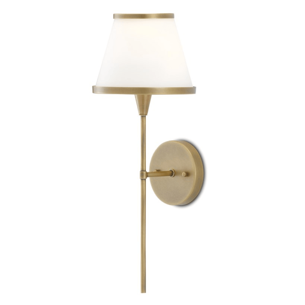 Brimsley Brass Wall Sconce - Sconces - The Well Appointed House