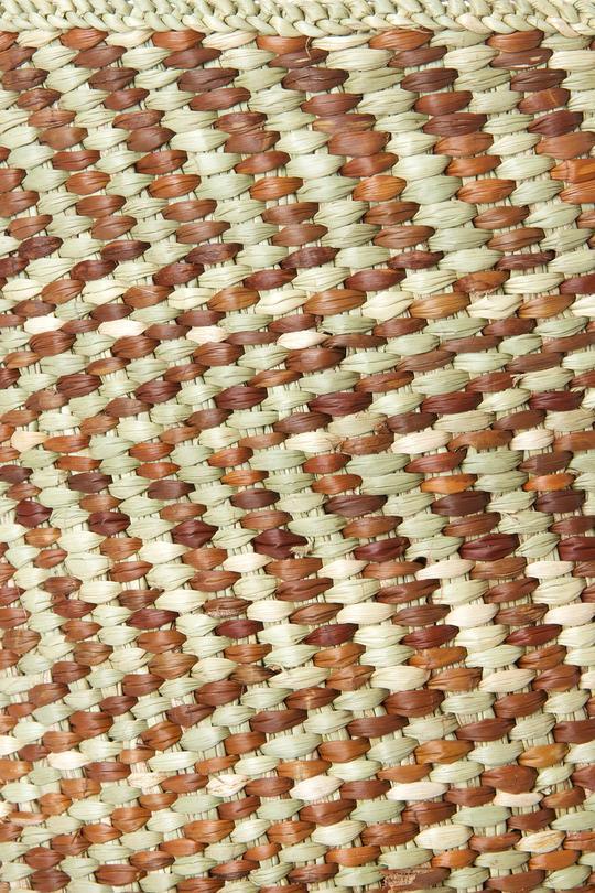 Brown & Natural Maila Milulu Reed Woven Baskets- 2 Sizes Available - Baskets & Bins - The Well Appointed House