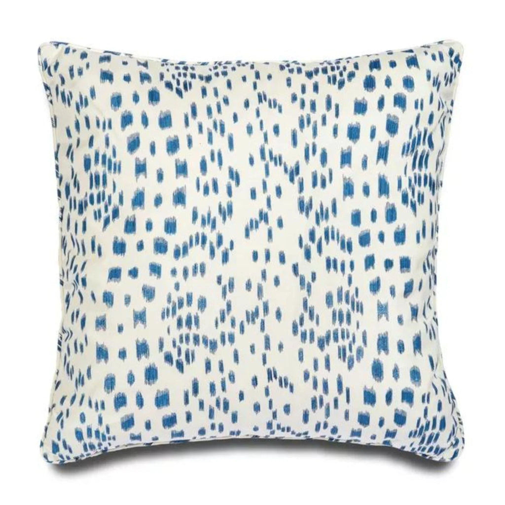 Brunschwig & Fils Les Touches Speckled Blue and White Indoor/Outdoor Decorative Pillow - Pillows - The Well Appointed House