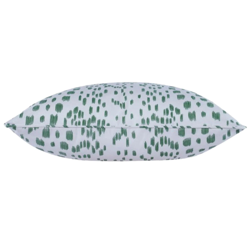 Brunschwig & Fils Les Touches Speckled Green Cotton Decorative Pillow - Pillows - The Well Appointed House