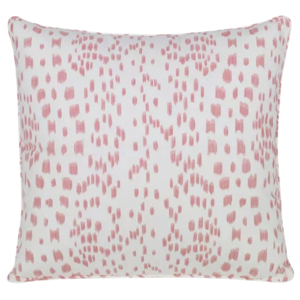 Brunschwig & Fils Les Touches Speckled Pink and White Cotton Decorative Pillow - Pillows - The Well Appointed House