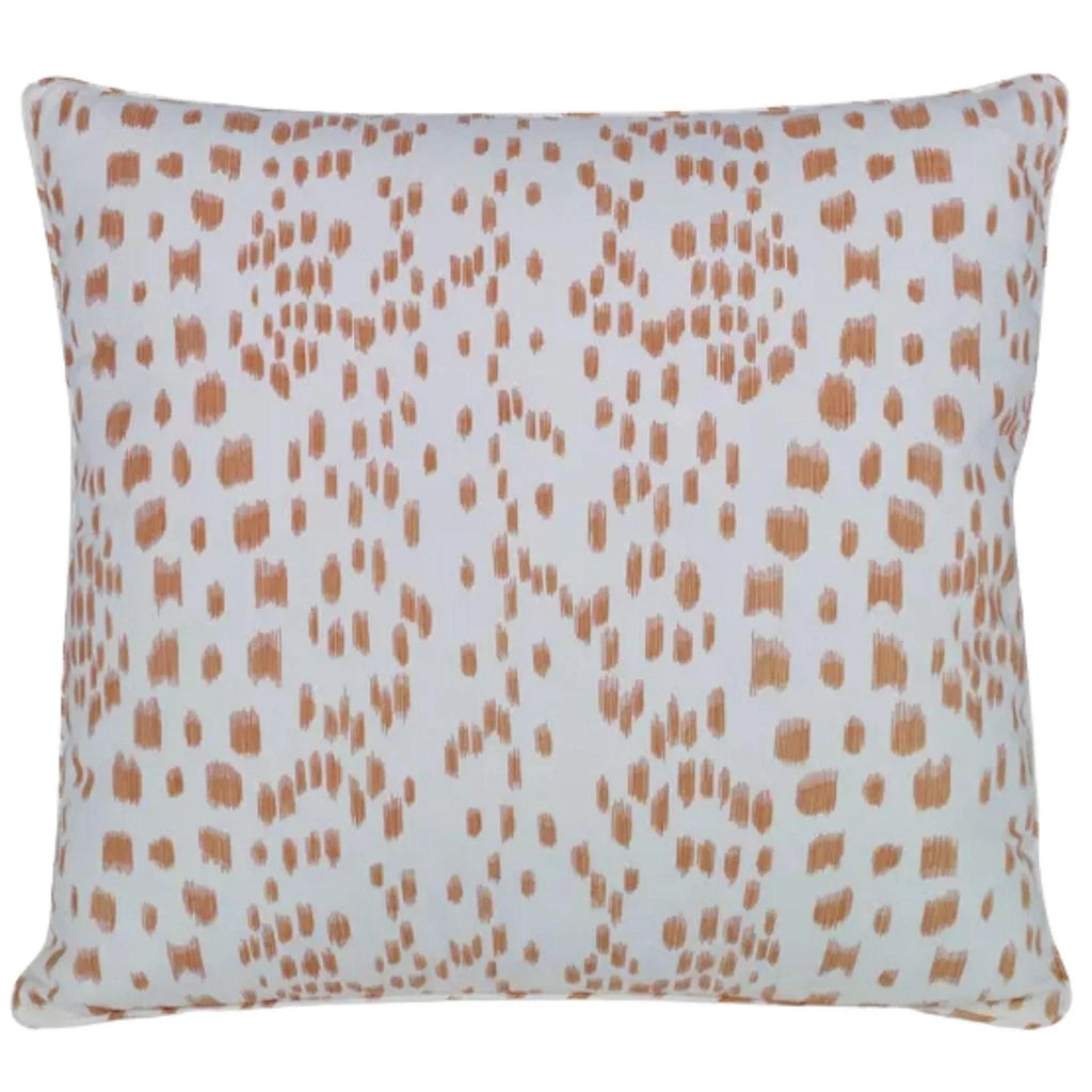 Brunschwig & Fils Les Touches Speckled Tangerine Cotton Decorative Pillow - Pillows - The Well Appointed House