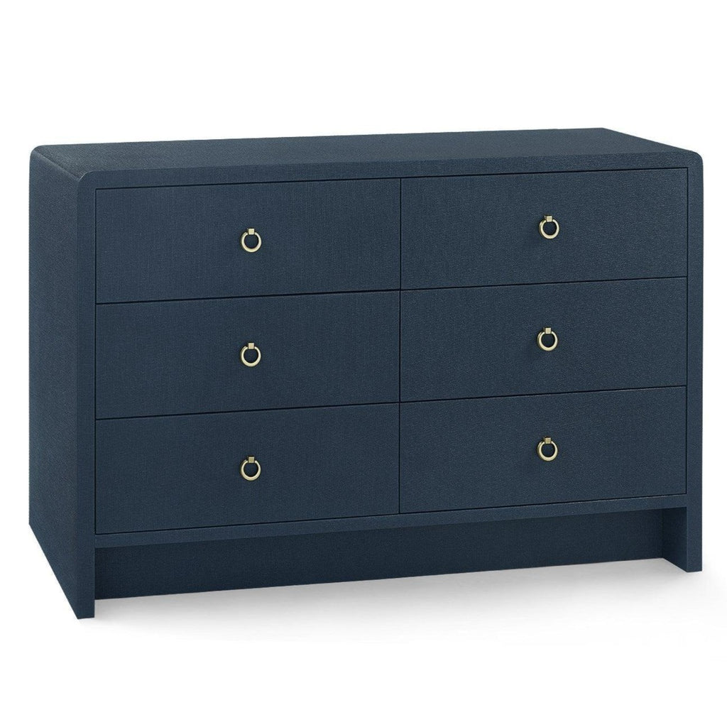 Bryant Extra Large 6-Drawer Chest in Blue Steel - Dressers & Armoires - The Well Appointed House
