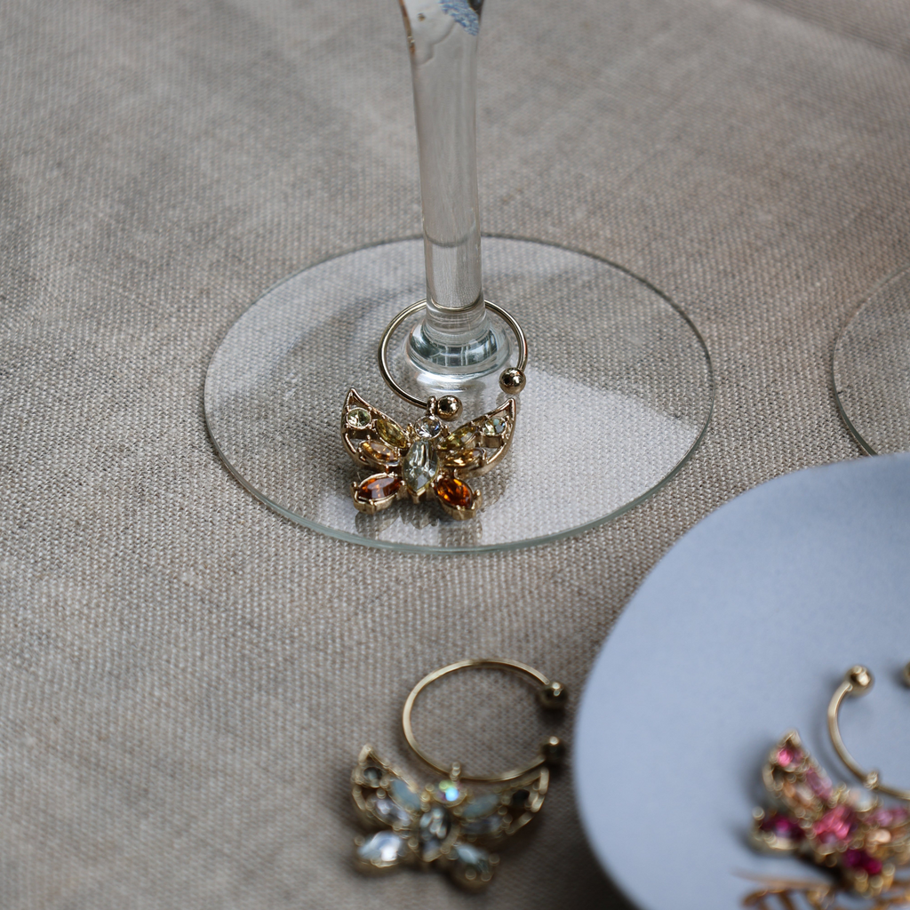 Butterfly Wine Charms - The Well Appointed House 