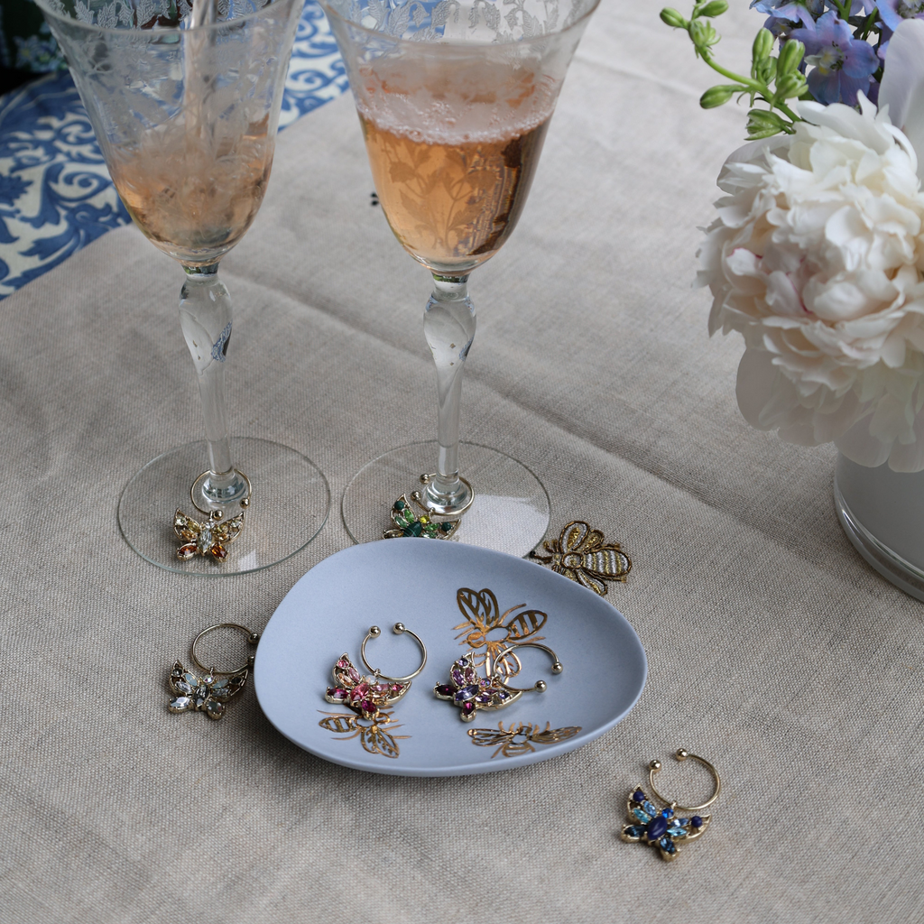 Butterfly Wine Charms - The Well Appointed House 
