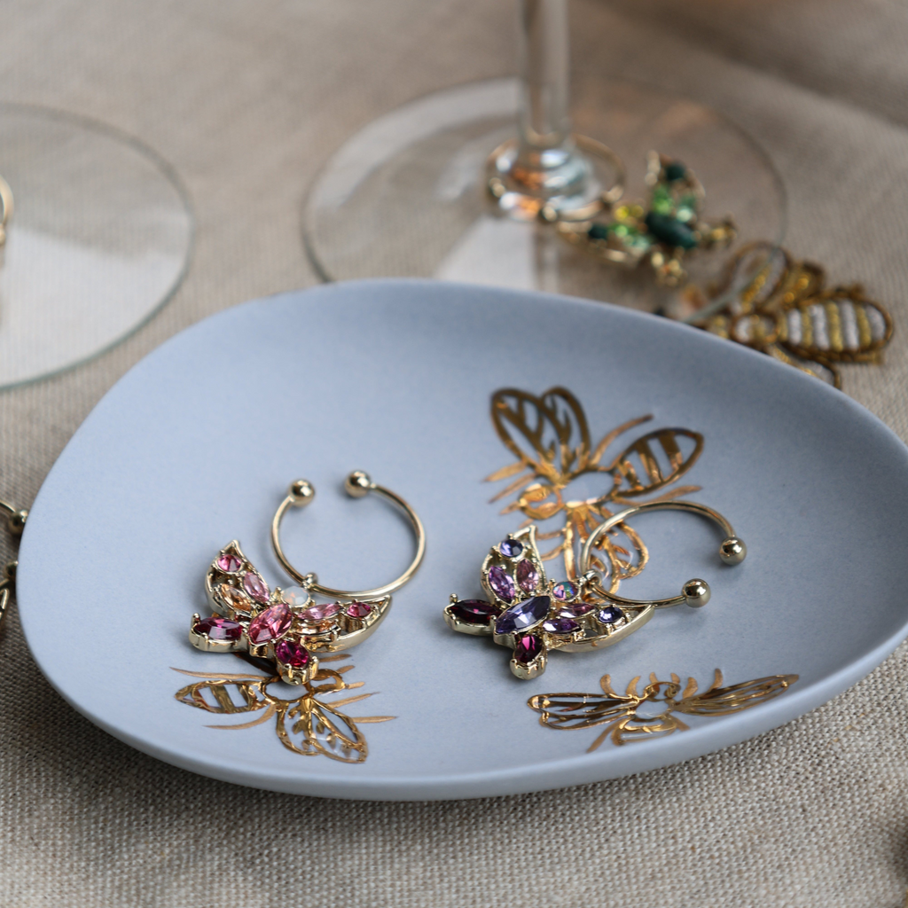 Butterfly Wine Charms - The Well Appointed House 