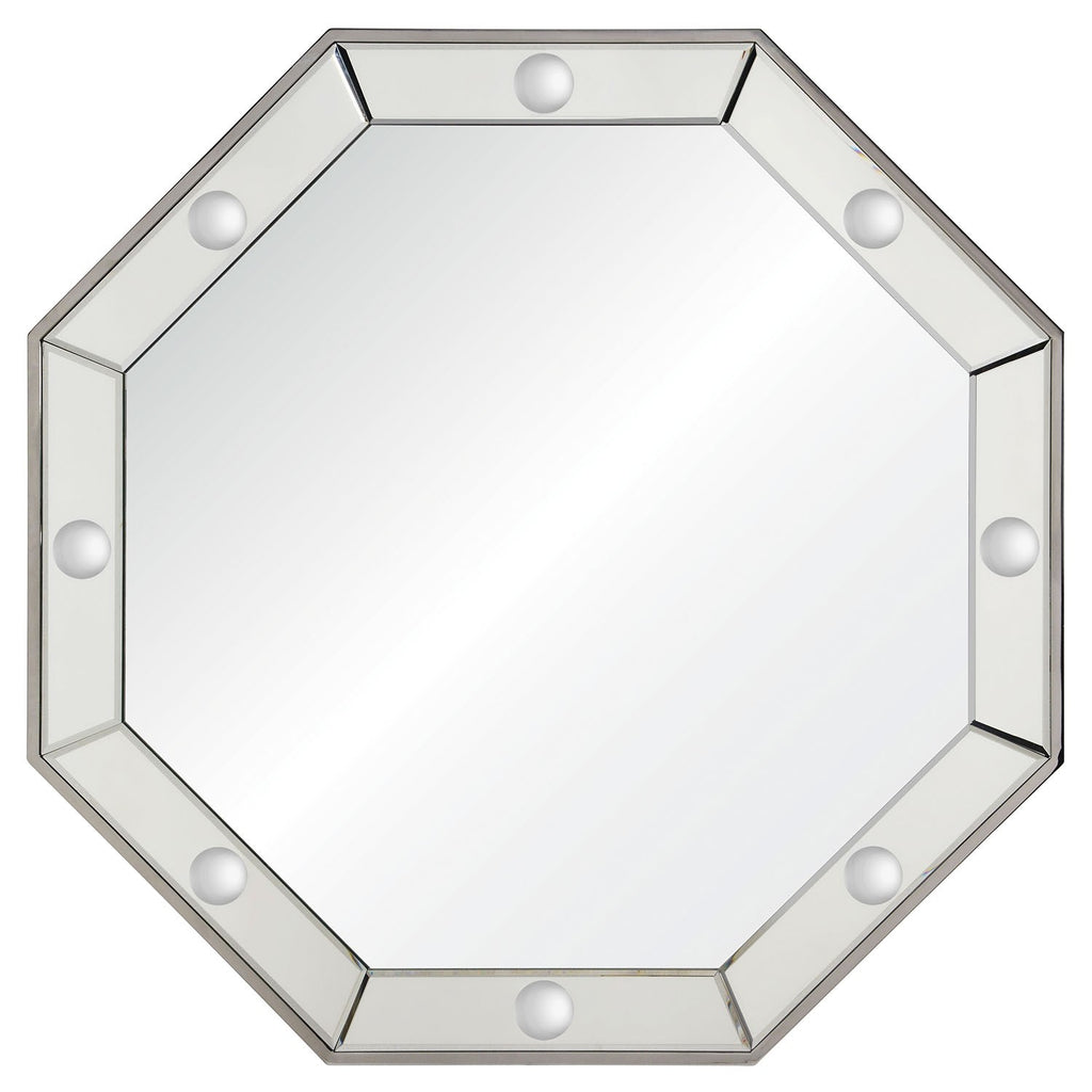 Bunny Williams Octavia Polished Stainless Steel Wall Mirror - Wall Mirrors - The Well Appointed House