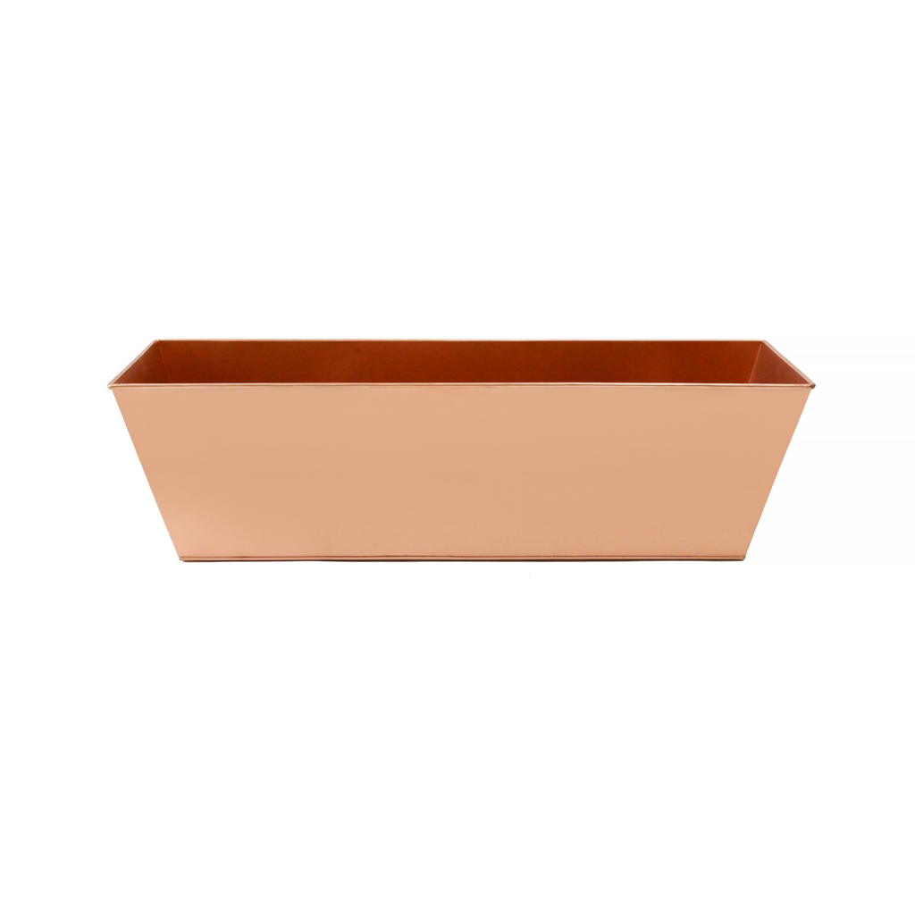 Plain Copper Flower Box - The Well Appointed House