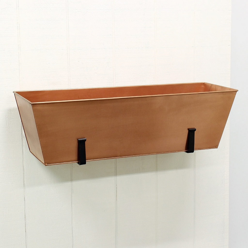 Plain Copper Flower Box - The Well Appointed House