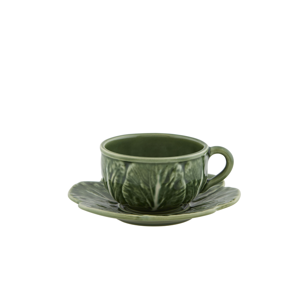 Cabbage Tea Cup and Saucer - The Well Appointed House