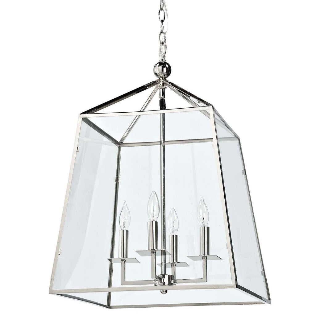 Cachet Lantern (Polished Nickel) - Chandeliers & Pendants - The Well Appointed House