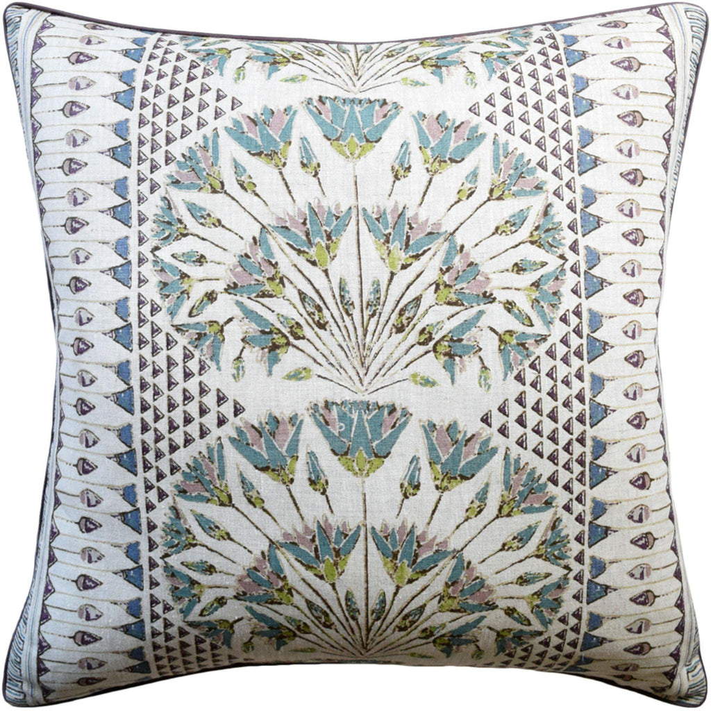 Cairo Square Decorative Pillow in Eggplant - Pillows - The Well Appointed House