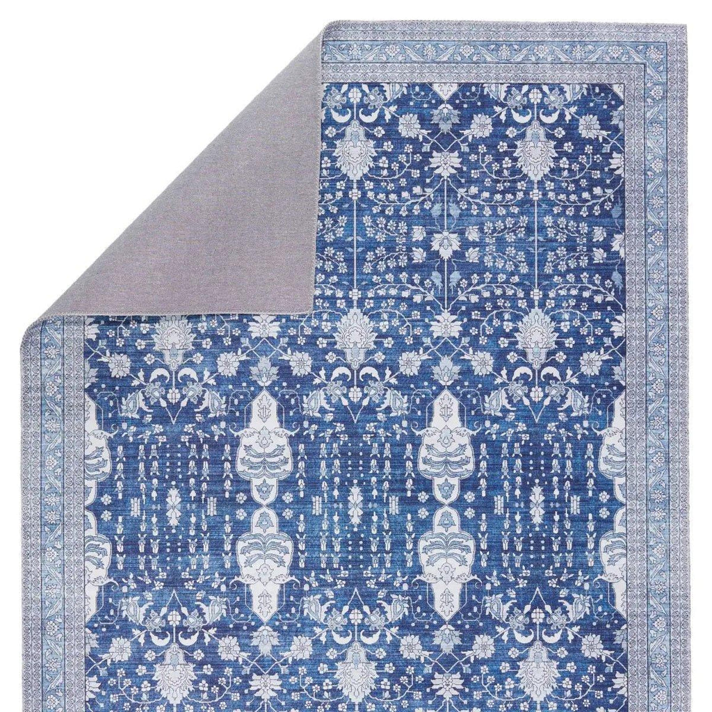 Calla Area Rug in Blue and Ivory - Rugs - The Well Appointed House
