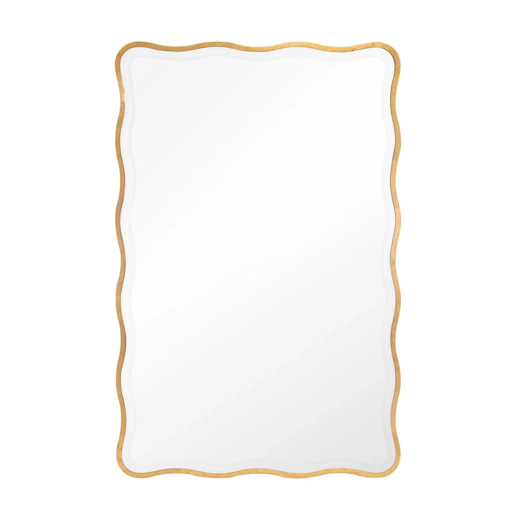 Candice Rectangle Gold Wall Mirror - Wall Mirrors - The Well Appointed House