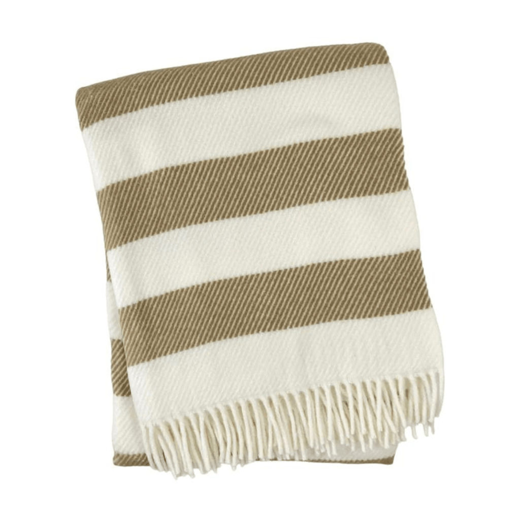 Candy Stripe Fringed Throw - Throw Blankets - The Well Appointed House