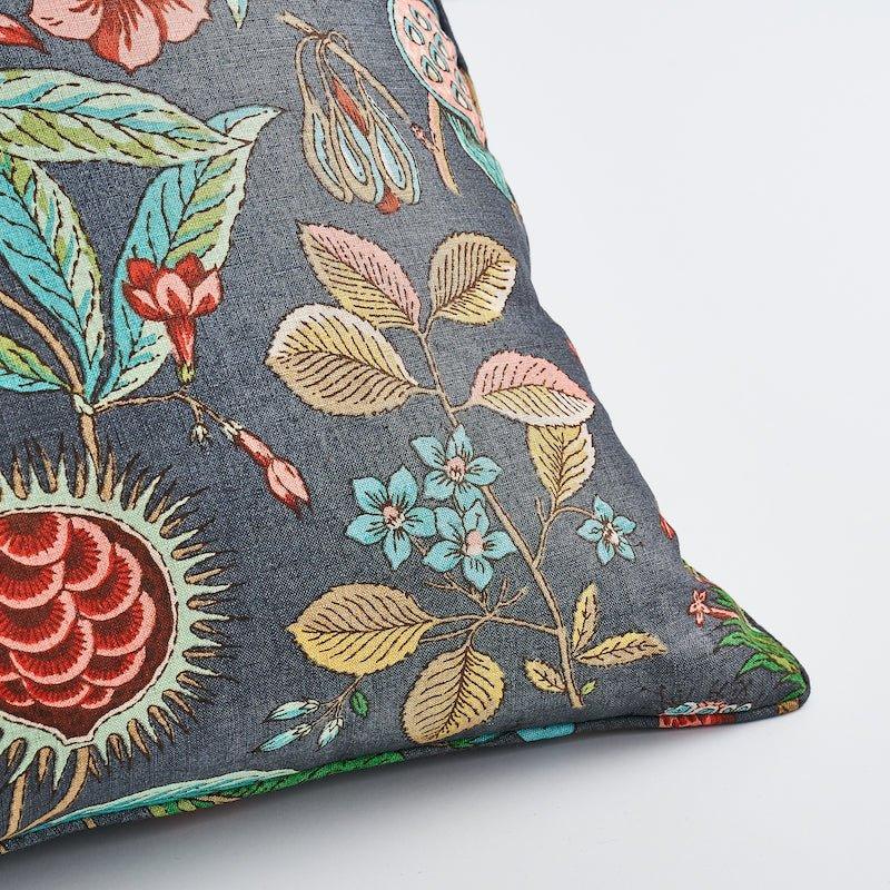 Carbon Roca Redonda 22" Flowers & Branches Linen Throw Pillow - Pillows - The Well Appointed House