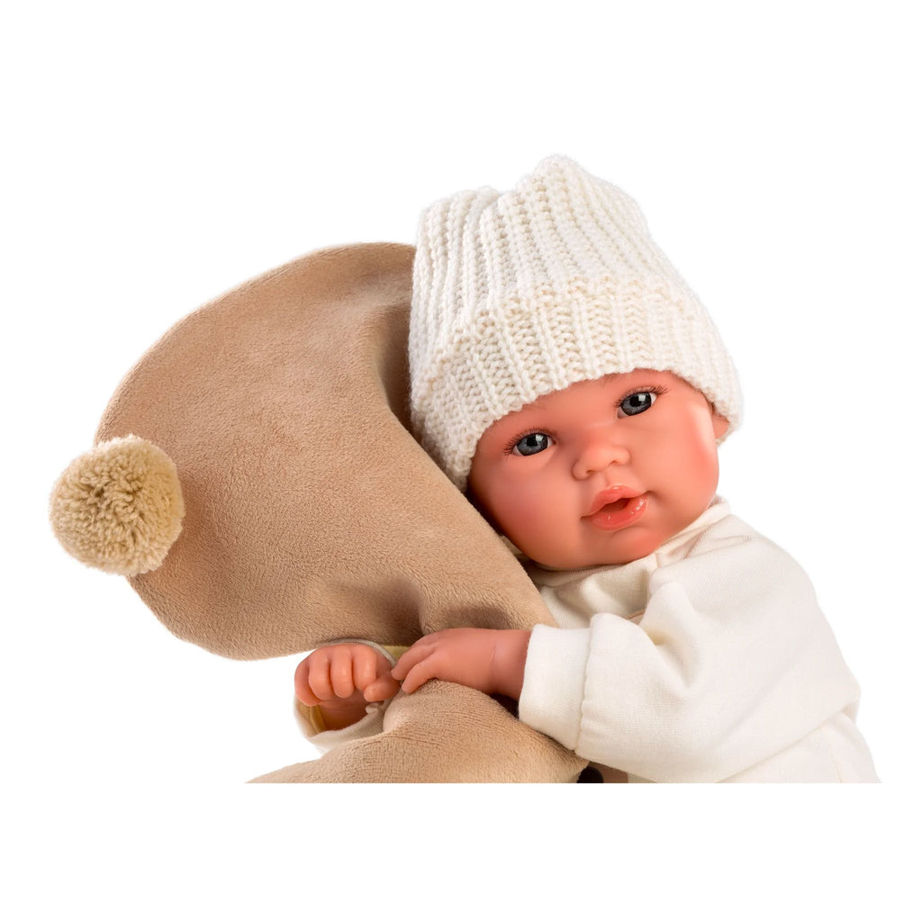 Newborn Doll Carlos with Bear Blanket-The Well Appointed House