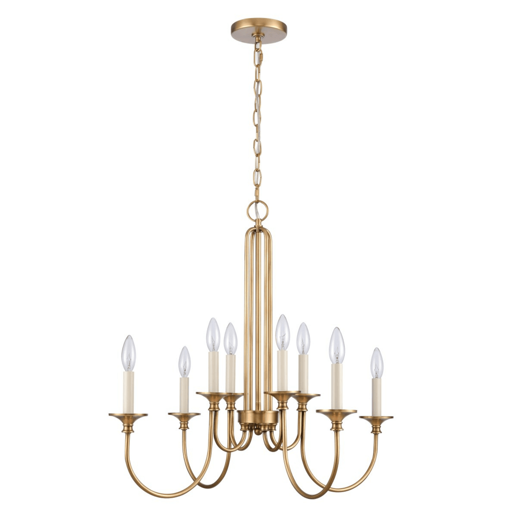 Cecil 28" Wide Eight Light Chandelier - Chandeliers & Pendants - The Well Appointed House
