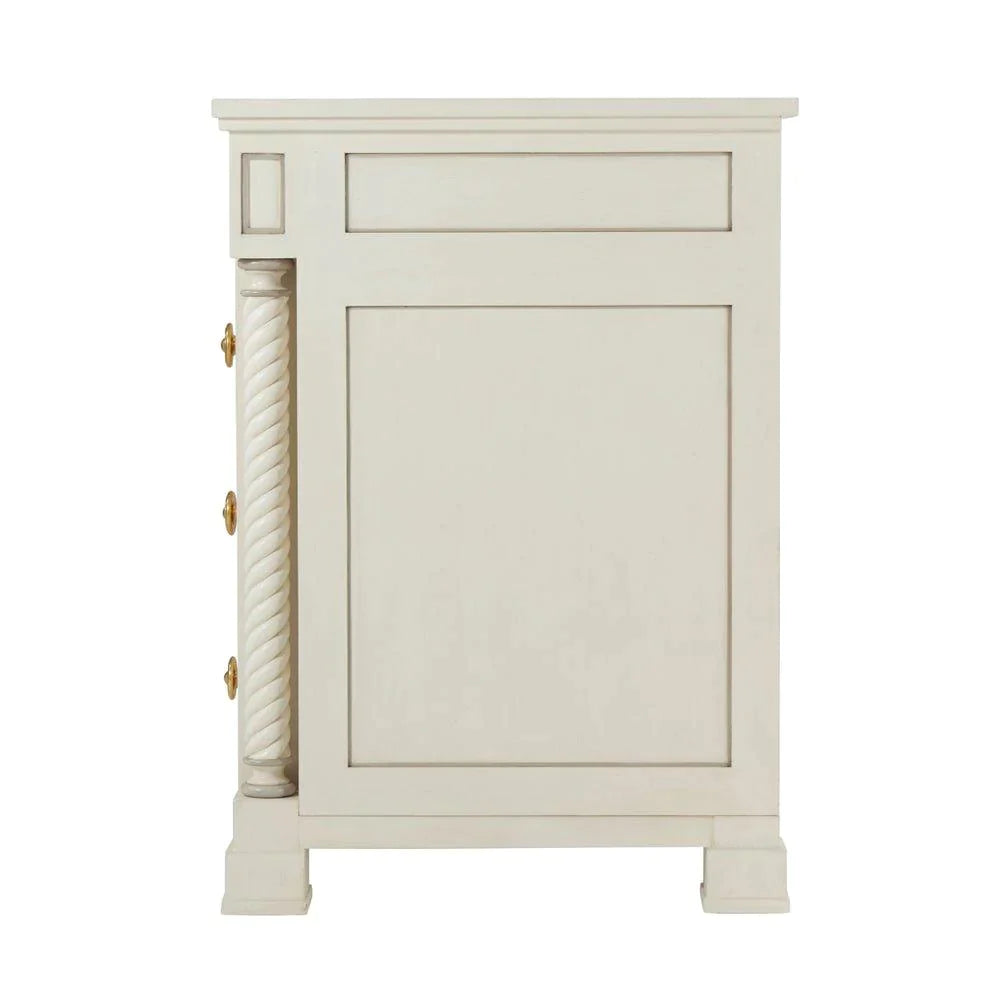 Cecil Chest of Drawers in Salted White Finish - Nightstands & Chests - The Well Appointed House