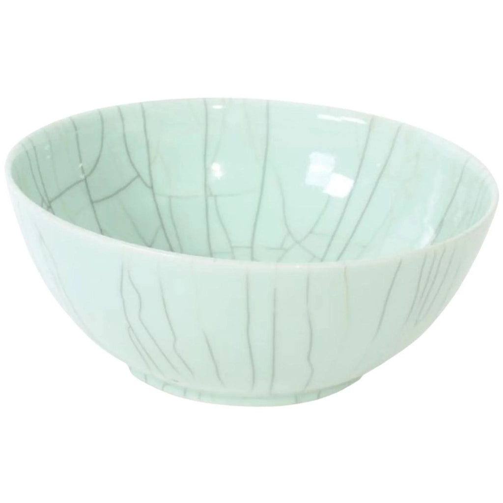 Celadon Crackle Porcelain Bowl - Decorative Bowls - The Well Appointed House