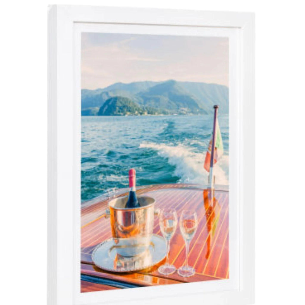 Champagne on Lake Como Mini Framed Print by Gray Malin - Photography - The Well Appointed House