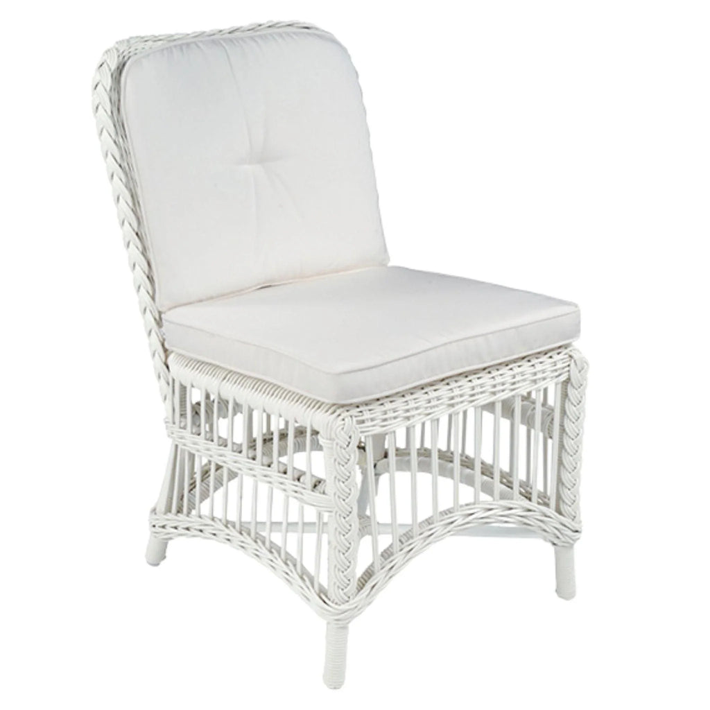 Chatham Dining Side Chair in White - Outdoor Dining Tables & Chairs - The Well Appointed House