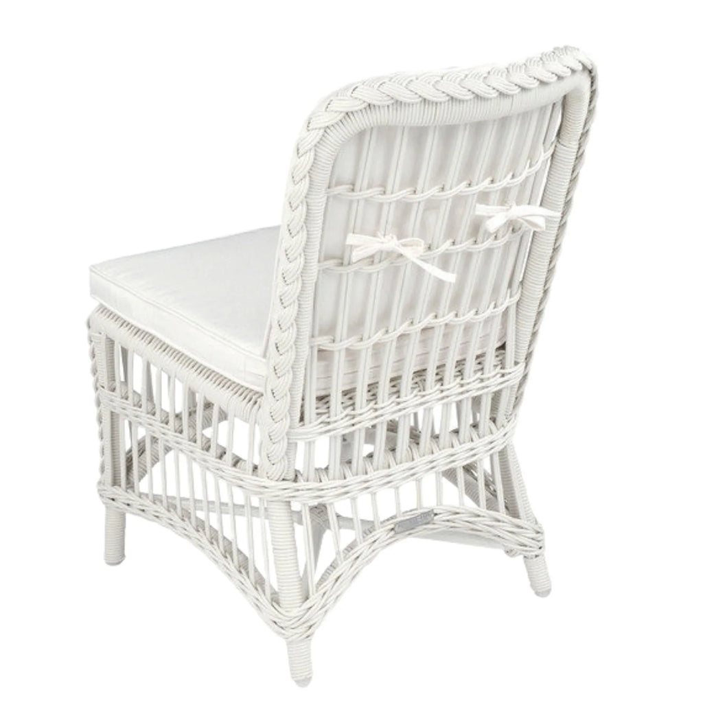 Chatham Dining Side Chair in White - Outdoor Dining Tables & Chairs - The Well Appointed House