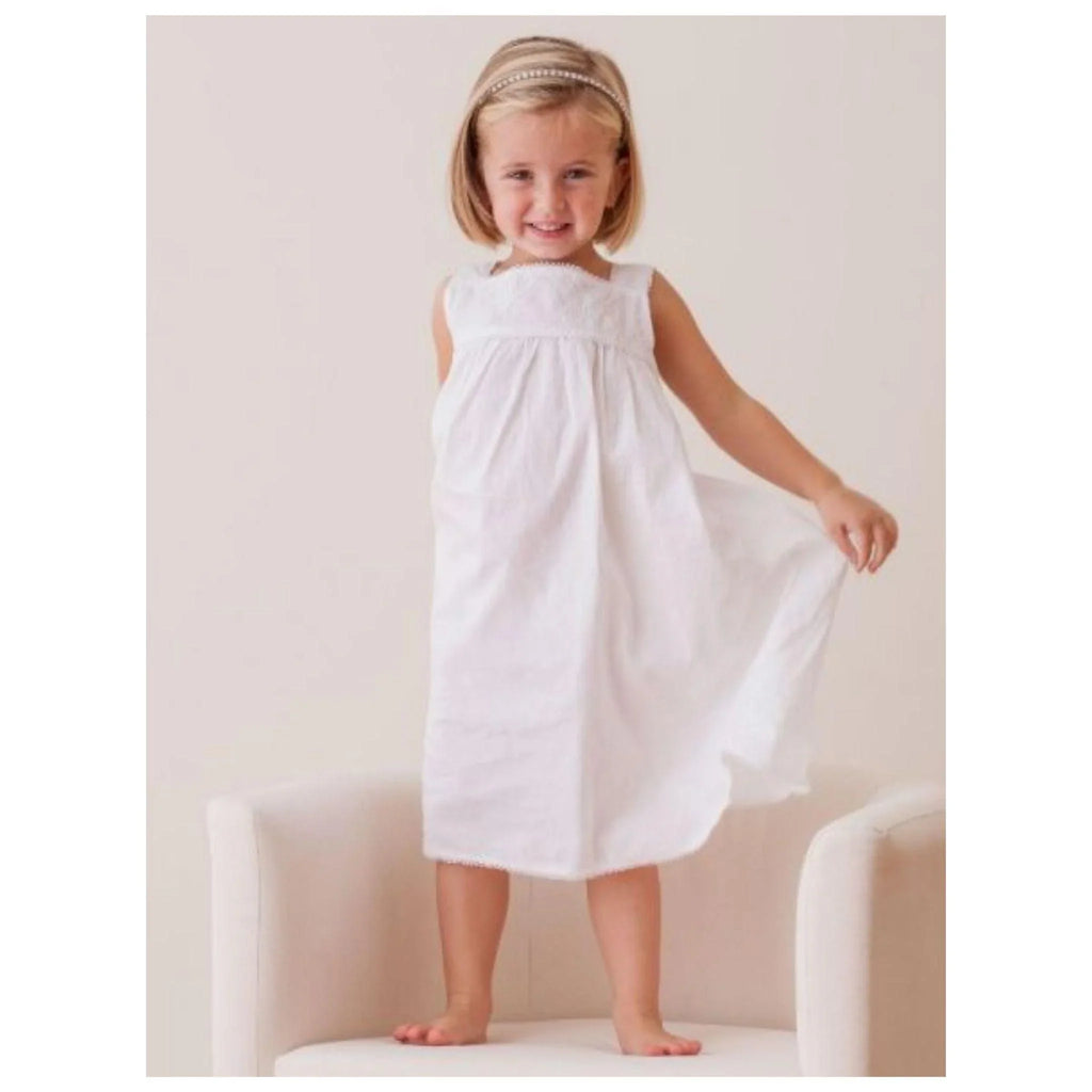 Chelsea Dress with Lace Trellis Bodice - Little Loves Girl Clothing - The Well Appointed House