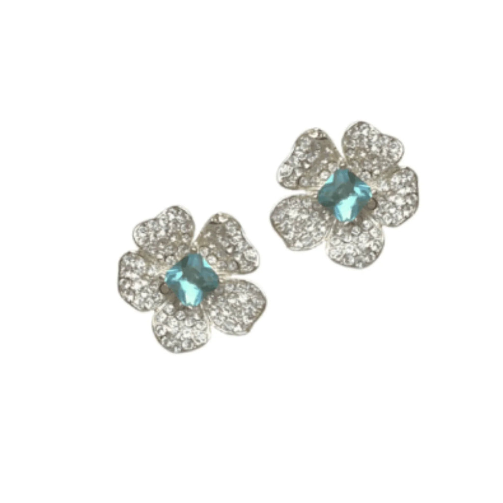 Chelsea Garden Paris Blue Flower Earrings - Gifts for Her - The Well Appointed House