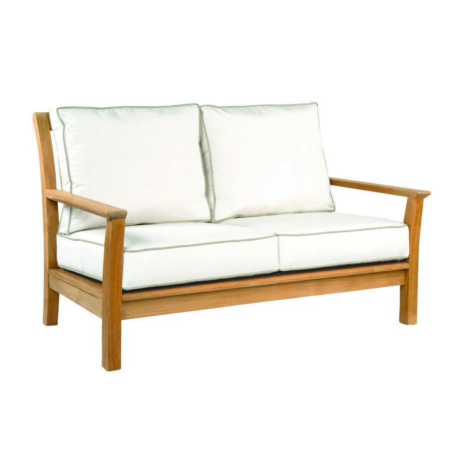 Chelsea Outdoor Teak Settee with Cushions - Outdoor Sofas & Sectionals - The Well Appointed House
