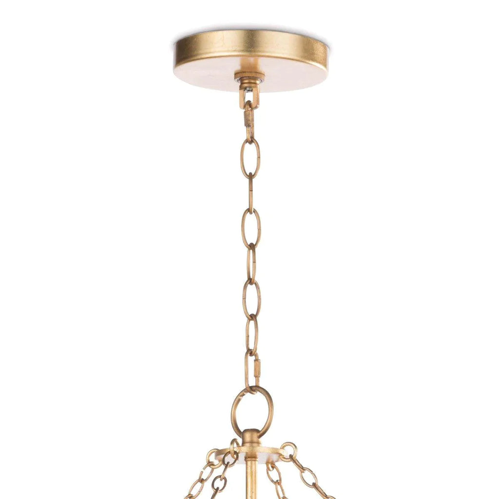 Cheshire Basin Chandelier (Gold Leaf) - Chandeliers & Pendants - The Well Appointed House