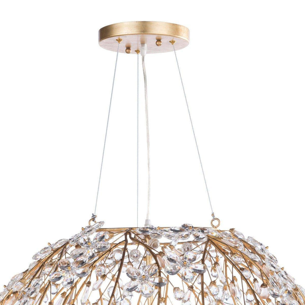 Cheshire Chandelier Large (Gold Leaf) - Chandeliers & Pendants - The Well Appointed House