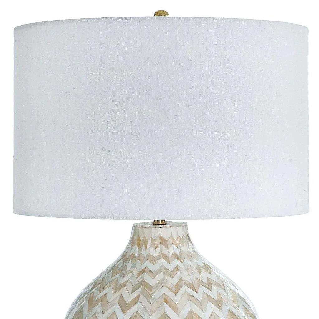 Chevron Bone Table Lamp (Natural) - Table Lamps - The Well Appointed House