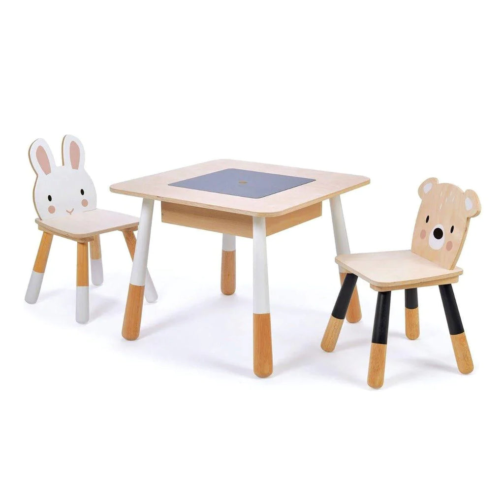 Children's Enchanted Forest Table & Chairs with Chalkboard Top and Storage - Little Loves Playroom Furniture - The Well Appointed House