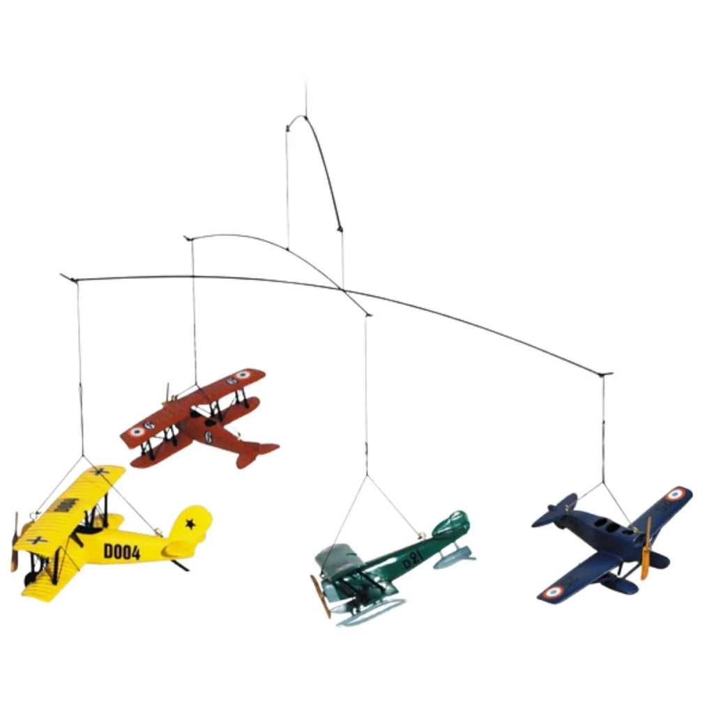 Children's Four Airplane Flight 1920 Hanging Mobile - Little Loves Decor - The Well Appointed House