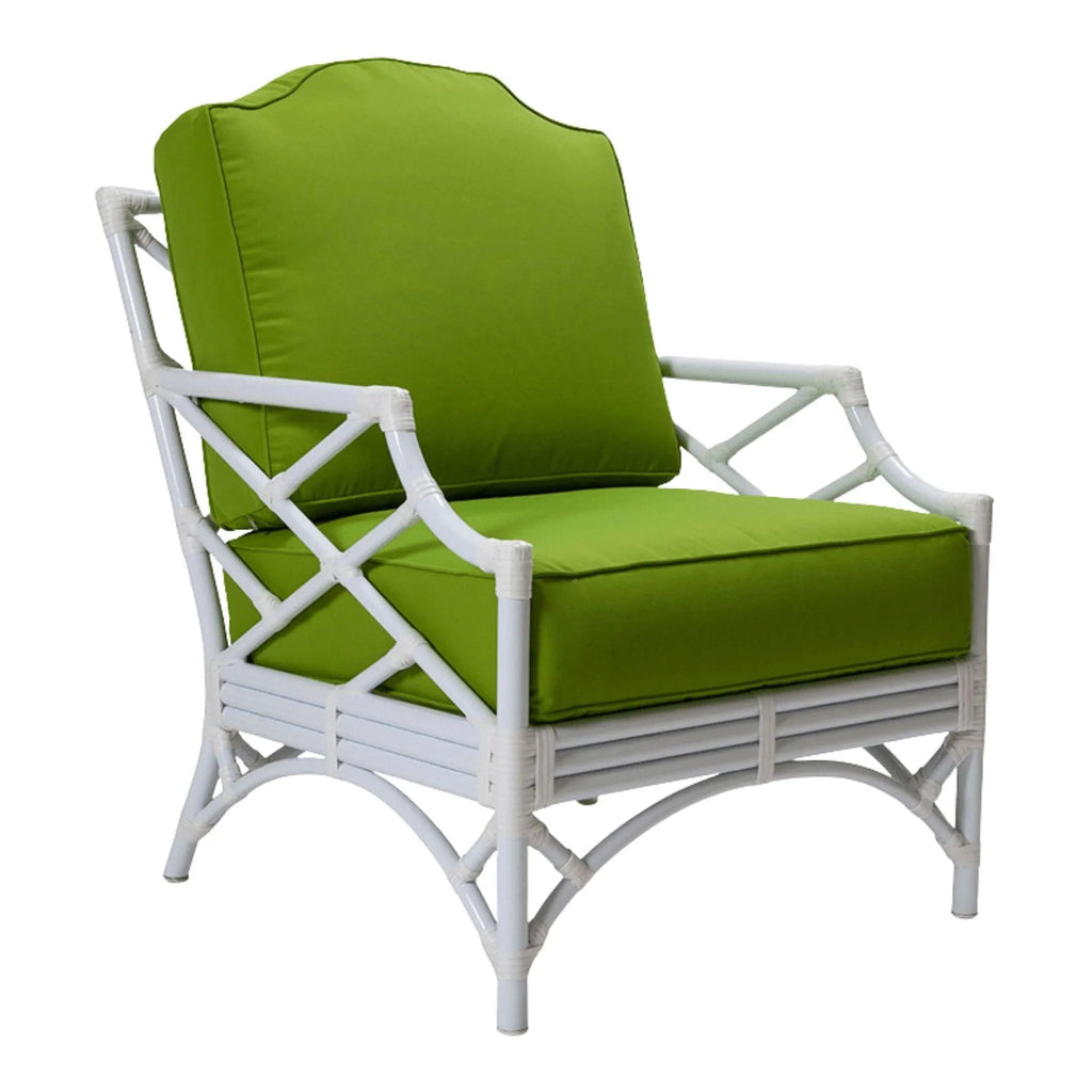 Chinese Chippendale Outdoor Lounge Chair - Outdoor Chairs & Chaises - The Well Appointed House