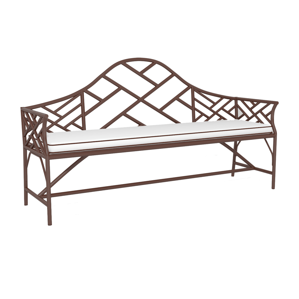 Chippendale Camelback Design Garden Bench - Garden Stools & Benches - The Well Appointed House