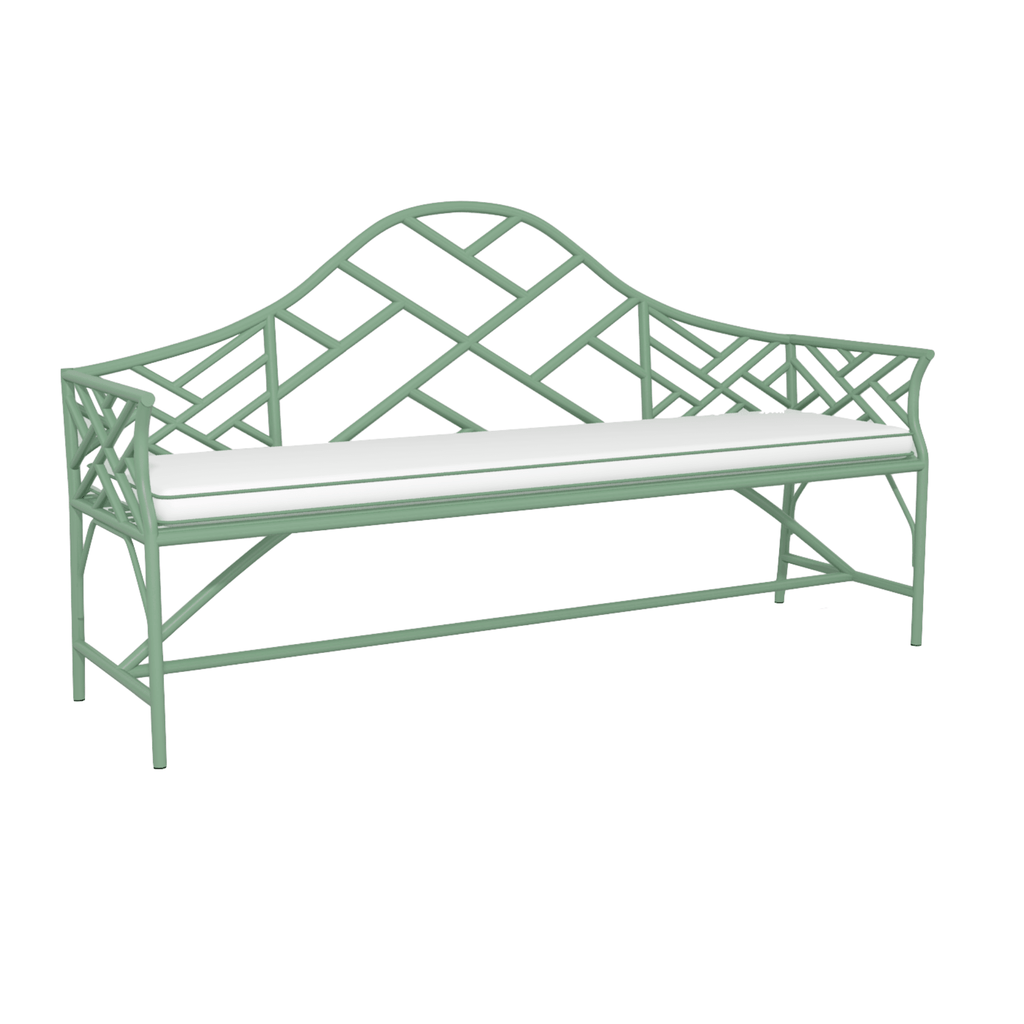 Chippendale Camelback Design Garden Bench - Garden Stools & Benches - The Well Appointed House