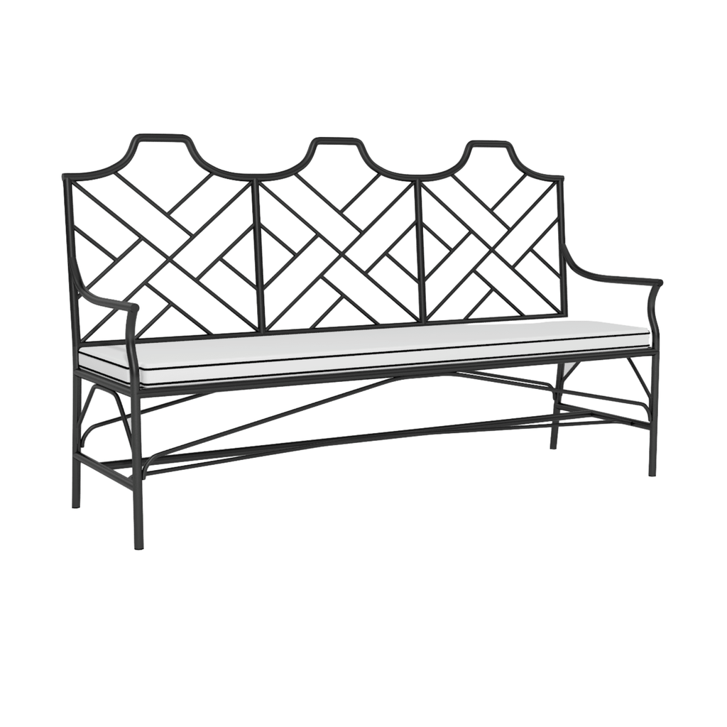 Chippendale Design Garden Bench - Garden Stools & Benches - The Well Appointed House