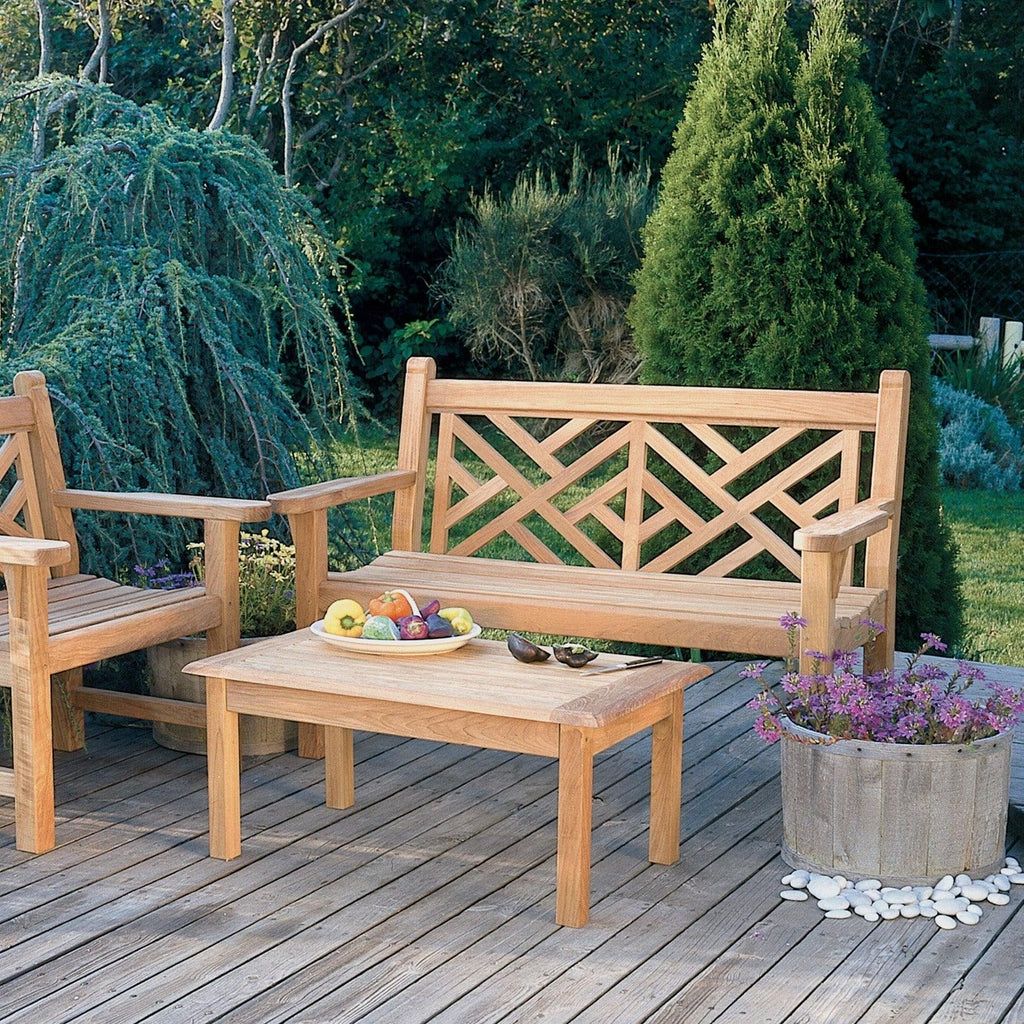 Chippendale Garden Bench - Garden Stools & Benches - The Well Appointed House