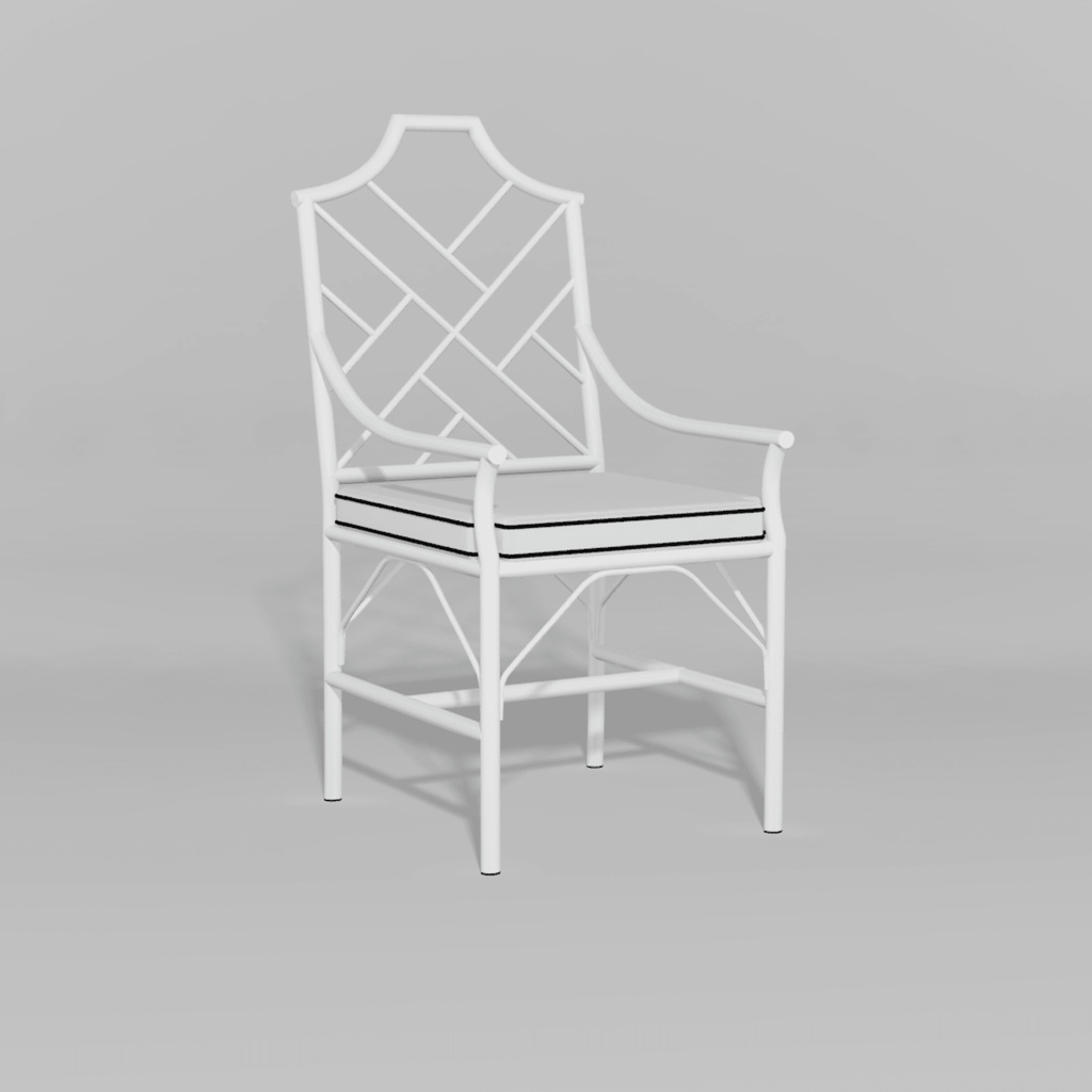 Chippendale Style Garden Armchair - Outdoor Chairs & Chaises - The Well Appointed House