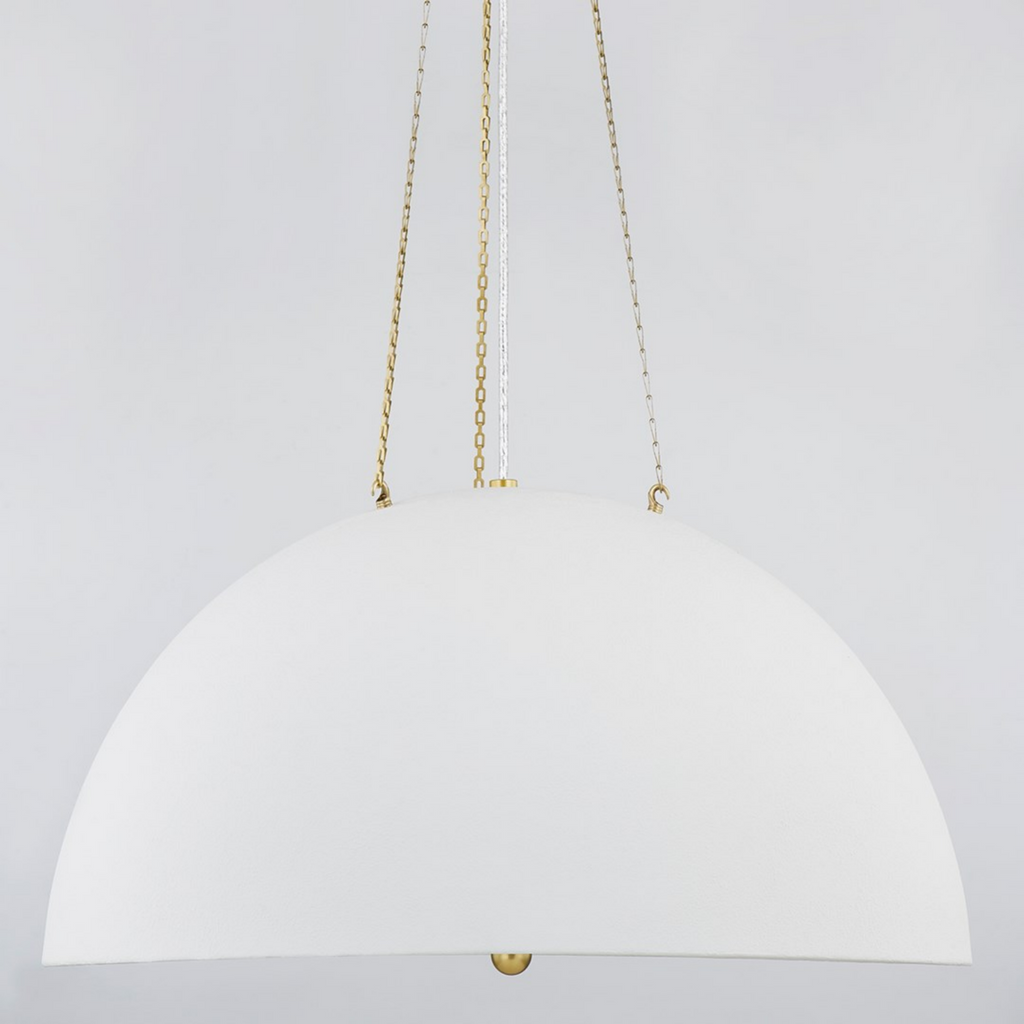 Chiswick Aged Brass Pendant Light - The Well Appointed House