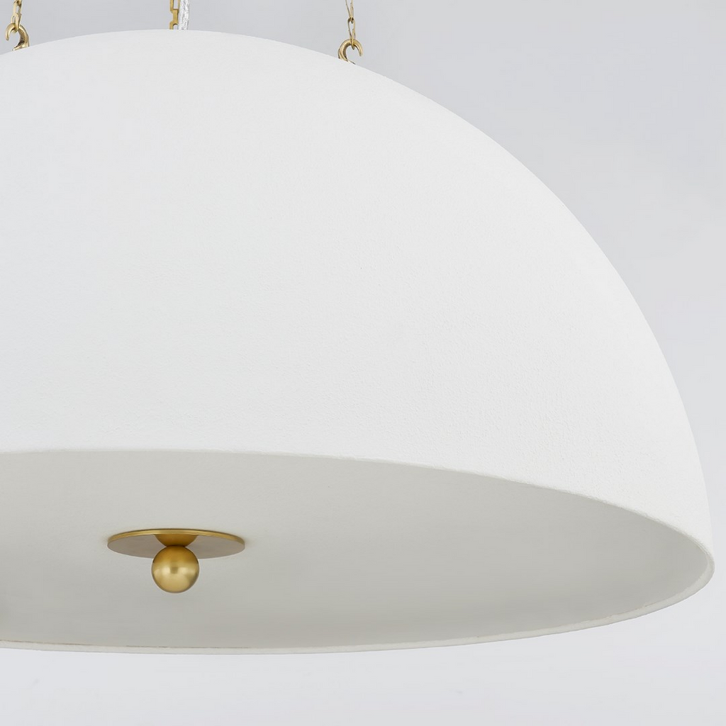 Chiswick Aged Brass Pendant Light - The Well Appointed House