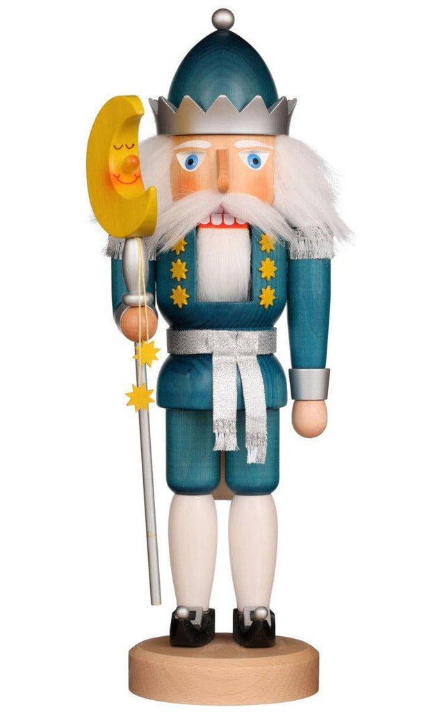 Christian Ulbricht Blue & Yellow Moon King Nutcracker Christmas Decoration - Christmas Decor - The Well Appointed House